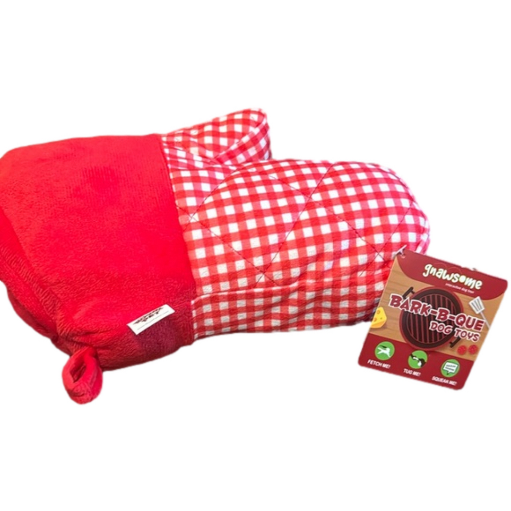 3/$20 Bark-B-Que Oven Mitt Dog Toy NWT